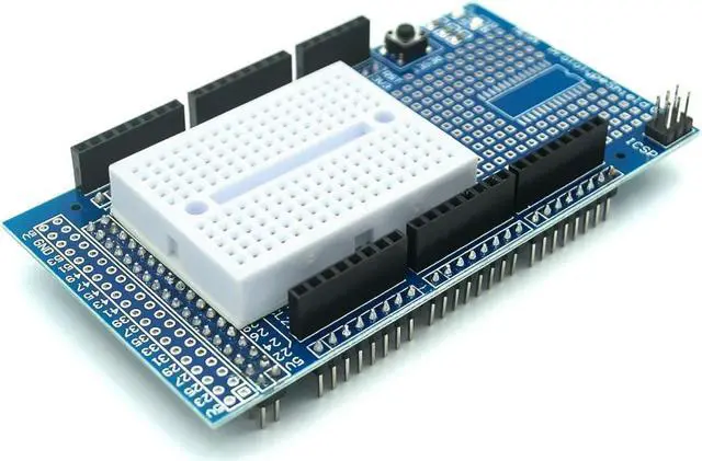 Main image of MEGA 2560 R3 Proto Prototype Shield V3.0 Expansion Development Board + Mini PCB Breadboard 170 Tie Points for arduino DIY Kit