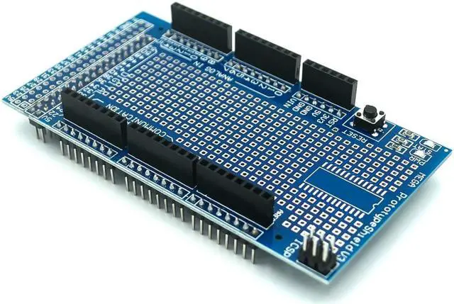 Alt view image 2 of 2 - MEGA 2560 R3 Proto Prototype Shield V3.0 Expansion Development Board + Mini PCB Breadboard 170 Tie Points for arduino DIY Kit