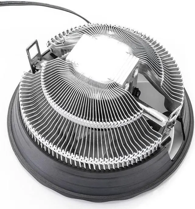 Alt view image 2 of 5 - Desktop Computer Cooling Fan CPU Cooler Air Heatsink Stable RGB Luminous Radiator Professional Accessories Office Home For Intel