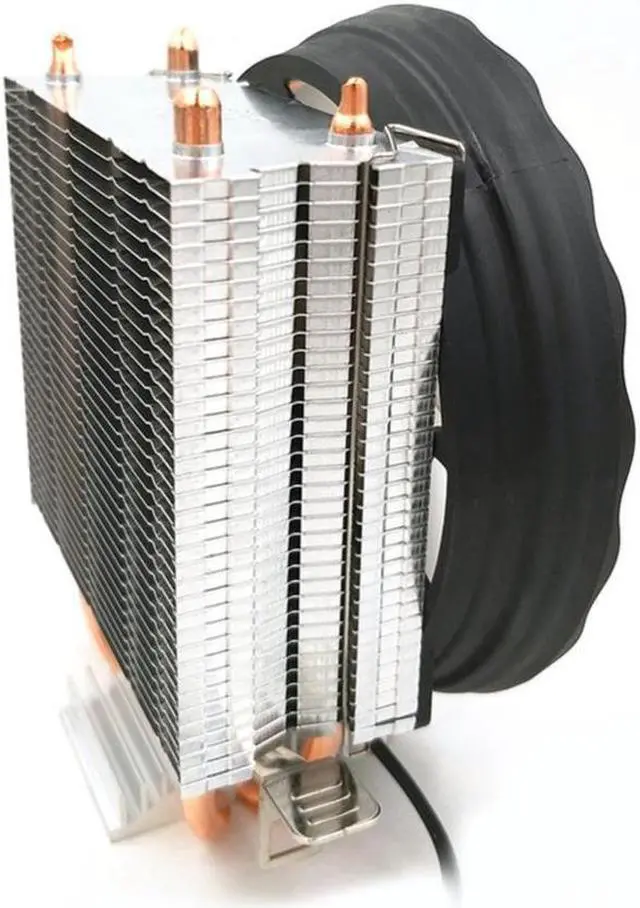 Alt view image 4 of 5 - 12V CPU Cooler  Copper Radiator Desktop Computer Silent Durable 3 Pin RGB Fan Cooling Led 2 Heatpipes For LGA 1155/1151 AMD
