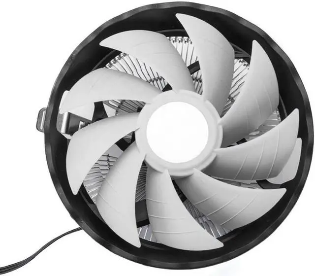 Alt view image 3 of 5 - Desktop Computer Cooling Fan CPU Cooler Air Heatsink Stable RGB Luminous Radiator Professional Accessories Office Home For Intel