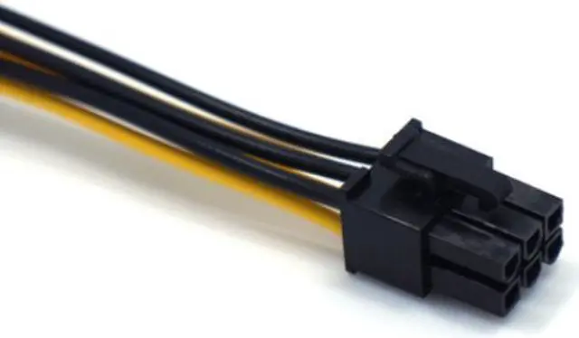 Alt view image 3 of 3 - PCI-E 6-pin To Dual 6+2-pin (6-pin/8-pin) Power Splitter Cable Graphics Card PCIE PCI Express 6Pin To Dual 8Pin Power Cable