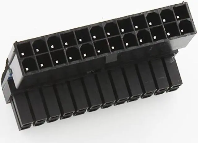 Alt view image 4 of 4 - ATX 24Pin Atx 90 degree 24 pin to 24pin Power Plug Adapter Mainboard Motherboard Power Connectors Modular Power Supply Cables