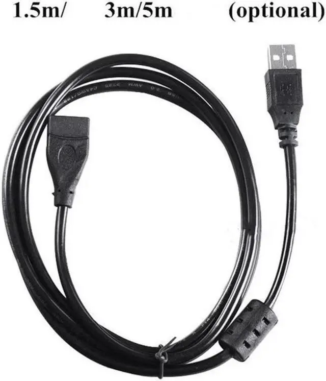 Alt view image 2 of 3 - USB 2.0 Cable Extender Cord Wire Data Transmission Cables Super Speed Data Extension Cable for Monitor Projector Mouse Keyboard