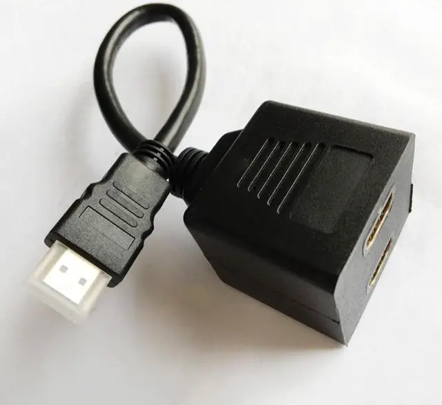 Alt view image 2 of 3 - 1.4V HDMI-Compatible Splitter Cable 1 Male To Dual HDMI 2 Female Y Splitter Adapter, The Best Quality In HD LED LCD TV