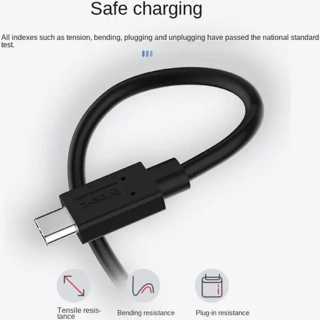 Alt view image 3 of 3 - USB 3.1 Gen2 Type-c To Type C High Speed Transmission Cable Male To Male Quick Data Cable for Huawei Samsung S8 Macbook Pro