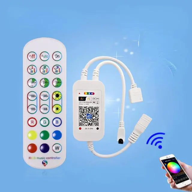 Main image of WiFi RGB LED Strip Lights 12V 5M 20M 10M RGB Tape 5050 18 LEDs/M Music Sync Works with TUYA Alexa Flexible Strip for Decoration