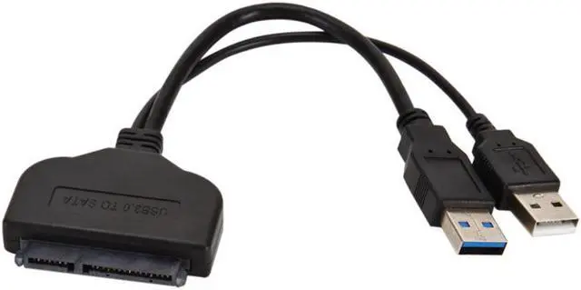 Main image of USB 3.0 To SATA 22 Pin Adapter for 2.5 Inch HDD SSD USB 3.0 To SATA External Power Hard Disk Drive Converter Cable