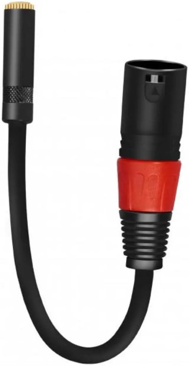 Alt view image 2 of 3 - 0.2m XLR 3 Pin Male Plug To 3.5mm TRS 1/8inch Female Stereo Audio Adapter Microphone Extension Cable Wire