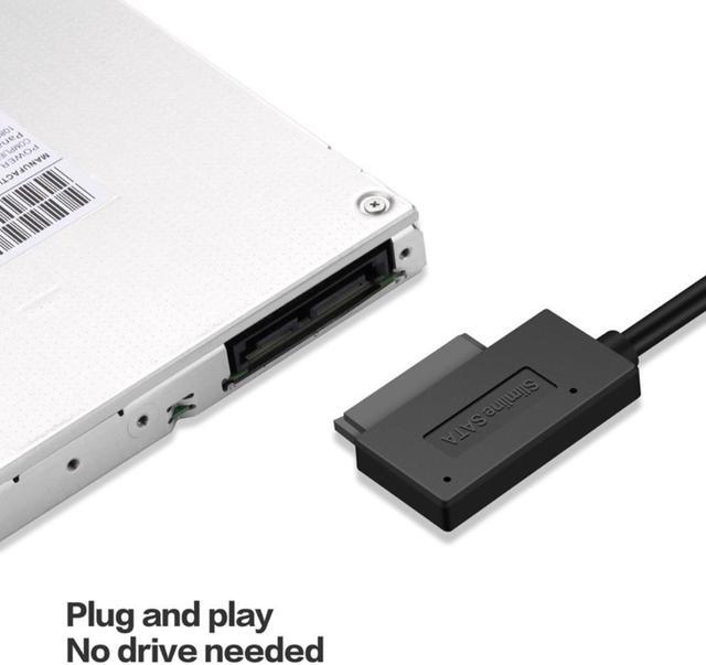 Alt view image 2 of 3 - SATA To USB 2.0 Notebook Optical Drive Line Adapter Cable 6+7P SATA To USB2.0 Easy Drive Line Computer Convert Optical Drive