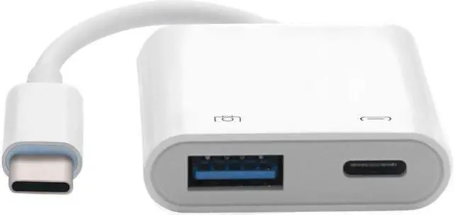 Alt view image 3 of 3 - Type-C OTG Adapter Power Supply USB 3.0 Mobile Phone External U Disk Converter Two-In-One Adapter Cable