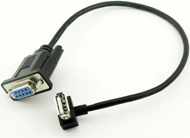 Main image of 1pcs RS232 DB9 Female to USB 2.0 A Female Serial Cable Adapter Converter 8" Inch 25cm