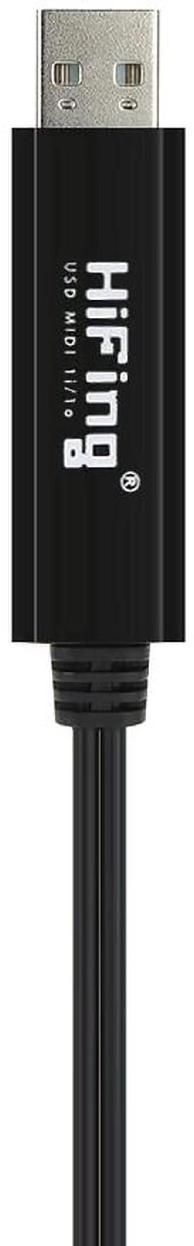 Alt view image 5 of 7 - HiFing USB IN-OUT MIDI Cable One In One Out Interface 5 Pin Line Converter PC to Music Keyboard Adapter Cord