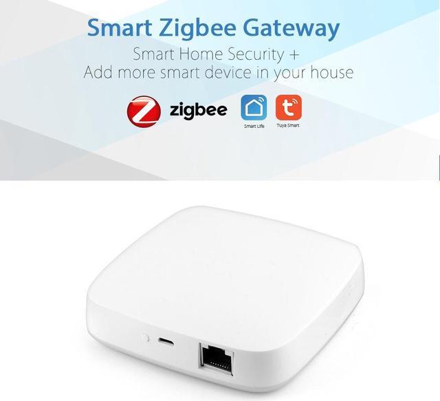 Tuya Zigbee Gateway Smart Bridge Hub with Network Cable Socket Wired  Connection Smart Life App Control 