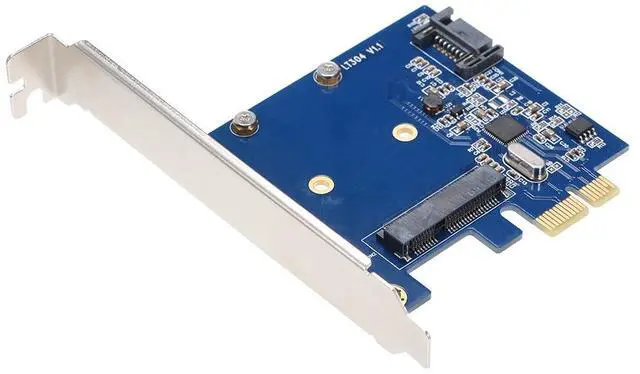 Alt view image 6 of 7 - PCIe To MSATA SSD & SATA3.0 Combo Expansion Card Controller Converter For PC Desktop