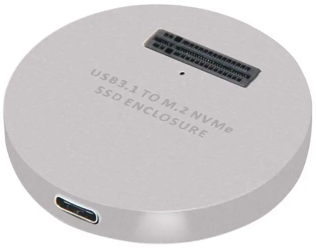 Alt view image 5 of 7 - LM-914 USB 3.1 Type-C to PCI-E M.2 NVMe SSD Enclosure Adapter Converter for Windows OSX Linux Silver
