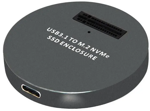 Alt view image 4 of 7 - LM-914 USB 3.1 Type-C to PCI-E M.2 NVMe SSD Enclosure Adapter Converter for Windows OSX Linux Gray
