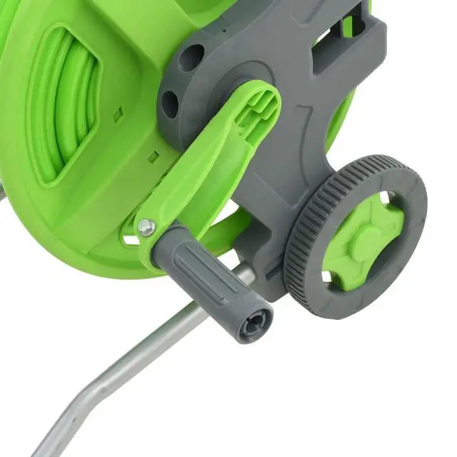 Alt view image 14 of 16 - vidaXL Water Hose Reel with Wheels 174.6'+6.6'