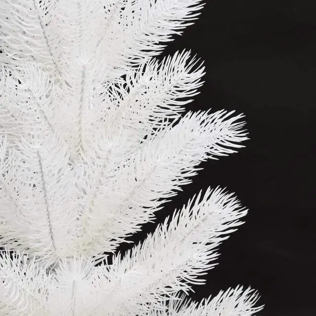 Alt view image 11 of 18 - vidaXL Christmas Tree Artificial Xmas Tree with Needle-Shaped Branches White