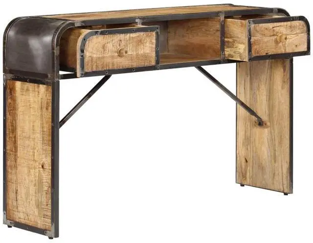 Alt view image 15 of 17 - vidaXL Solid Mango Wood Sideboard Side Store Cabinet Wooden Furniture Storage