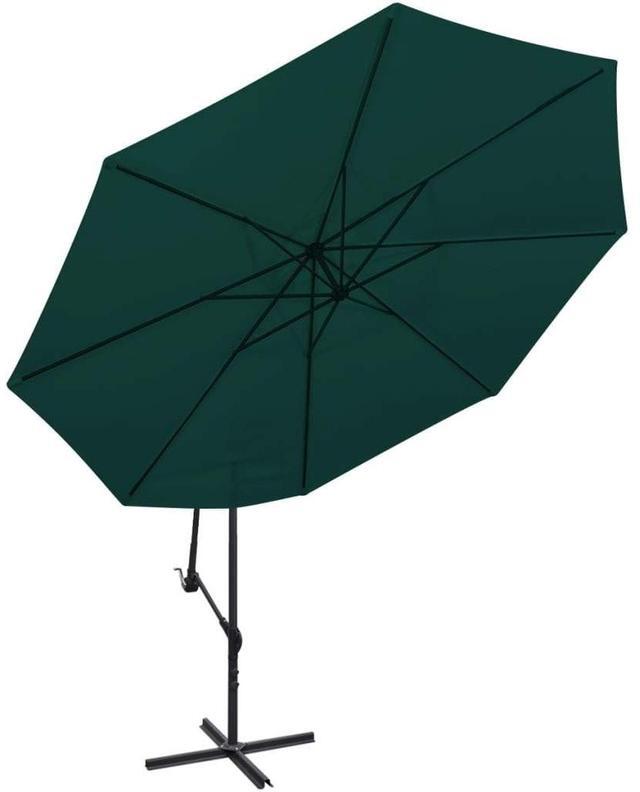 Alt view image 13 of 15 - vidaXL Garden Parasol with Steel Pole 250x250 cm Anthracite
