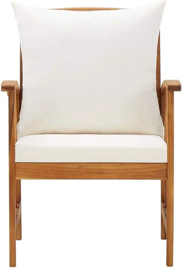 Alt view image 13 of 18 - vidaXL Patio Chairs 2 pcs Patio Dining Chair with Cushions Solid Wood Acacia