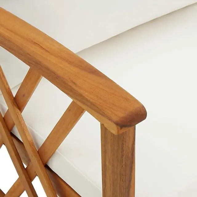 Alt view image 16 of 18 - vidaXL Patio Chairs 2 pcs Patio Dining Chair with Cushions Solid Wood Acacia