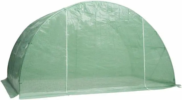 Alt view image 15 of 18 - vidaXL Greenhouse Outdoor Grow House Green House for Plant Growing Gardening