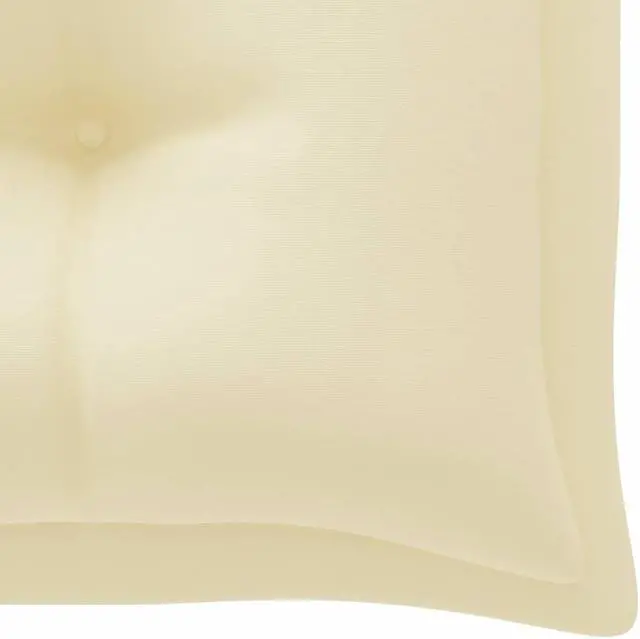 Alt view image 12 of 14 - vidaXL Bench Cushion Water Repellent Seat Cushion Cream White Oxford Fabric