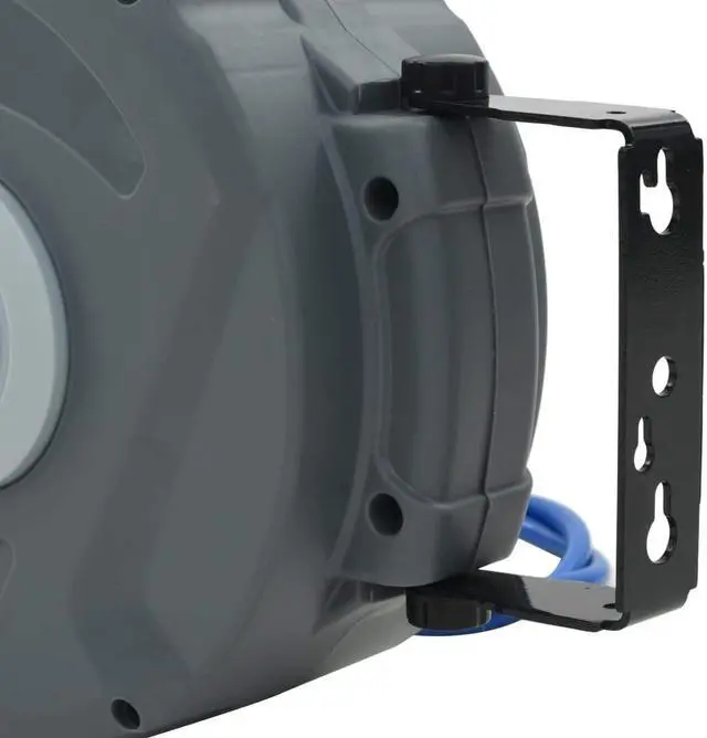 Alt view image 13 of 16 - vidaXL Air Hose Wall Mount Air Compressor Hose Reel 1/4" 39.4' Quick Connect