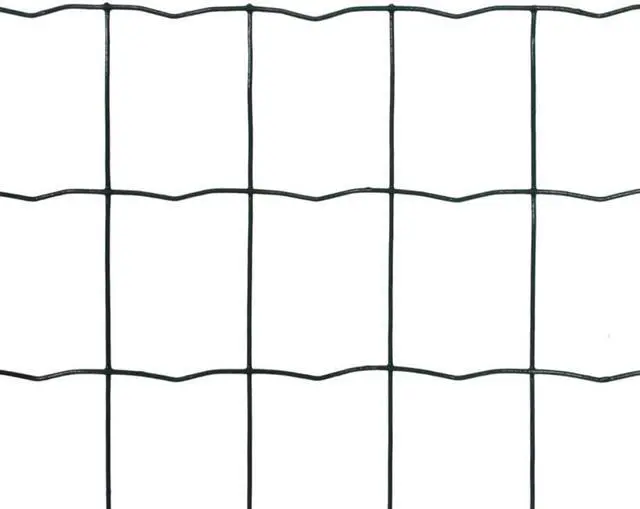 Alt view image 7 of 17 - vidaXL Fence Barrier Fence Metal Fence Wire Mesh Steel 32.8ft x 2.6ft Green