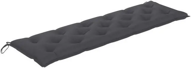 Alt view image 10 of 15 - vidaXL Bench Cushion Water Repellent Seat Cushion Anthracite Oxford Fabric