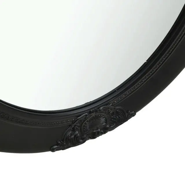 Alt view image 13 of 18 - vidaXL Wall Mirror Baroque Hanging Oval Mirror for Bedroom Living Room Black