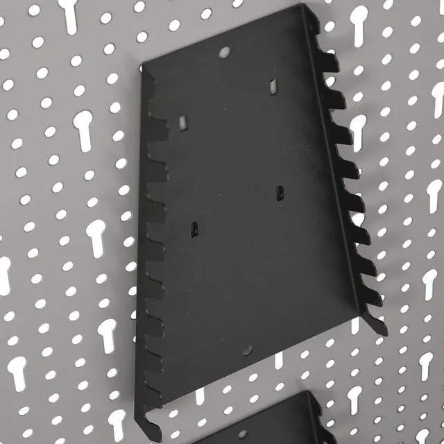 Alt view image 11 of 20 - vidaXL Peg Boards Tool Holder Metal Pegboard Wall for Workbench 4 Pcs Steel