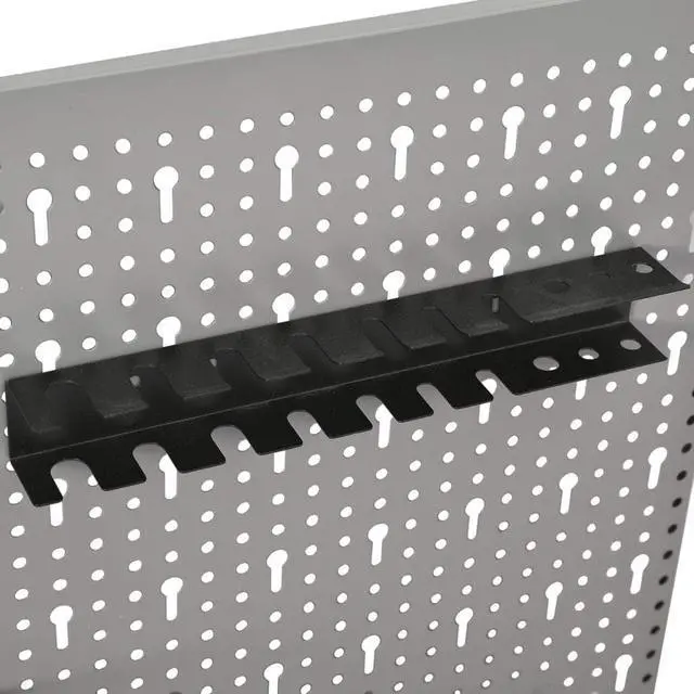Alt view image 13 of 20 - vidaXL Peg Boards Tool Holder Metal Pegboard Wall for Workbench 4 Pcs Steel