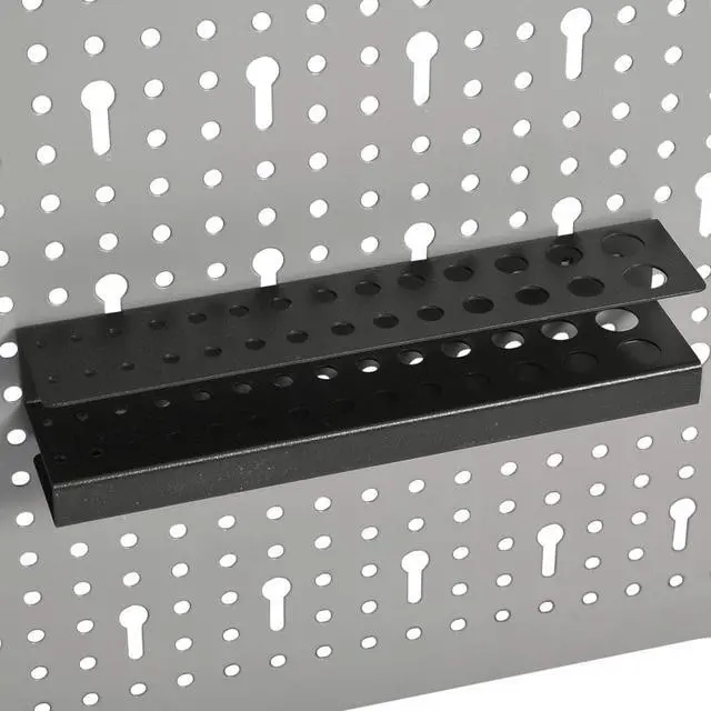 Alt view image 14 of 20 - vidaXL Peg Boards Tool Holder Metal Pegboard Wall for Workbench 4 Pcs Steel