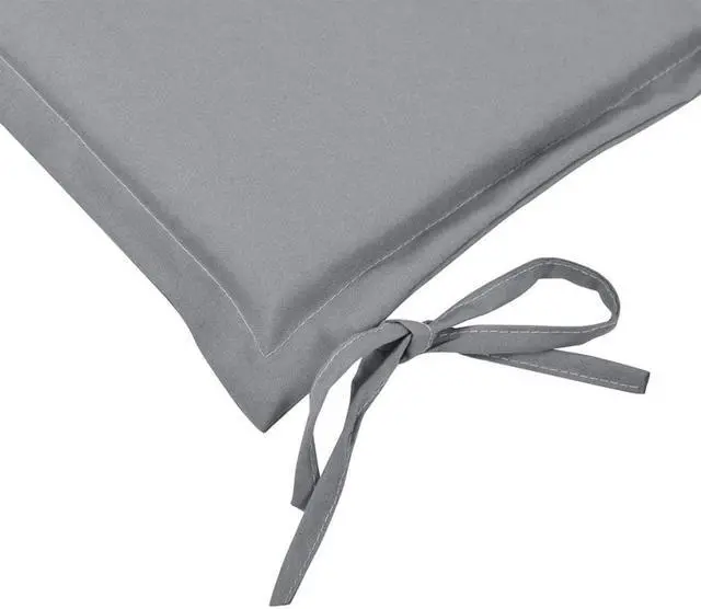 Alt view image 11 of 14 - vidaXL Garden Bench Cushion Grey 100x50x4 cm Oxford Fabric
