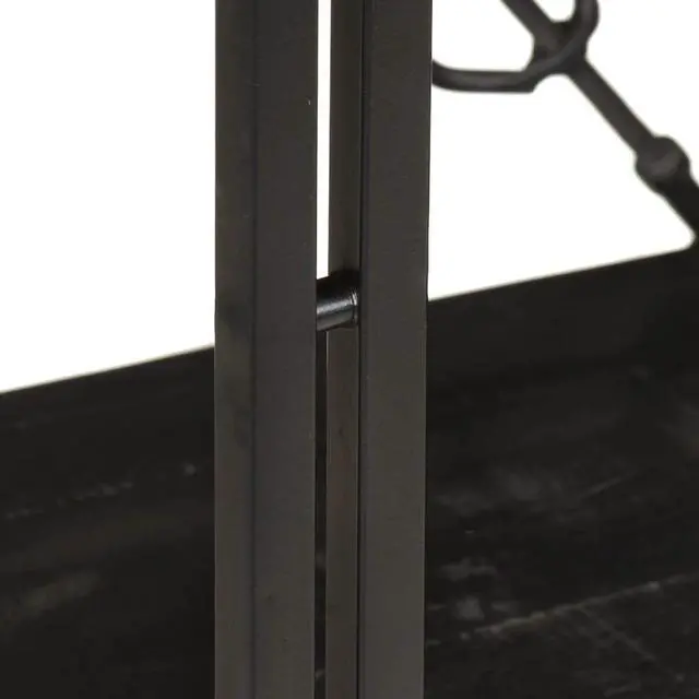 Alt view image 11 of 20 - vidaXL 3-Tier Solid Acacia Wood Bookcase Black 23.6" Bookshelf Stand Cabinet