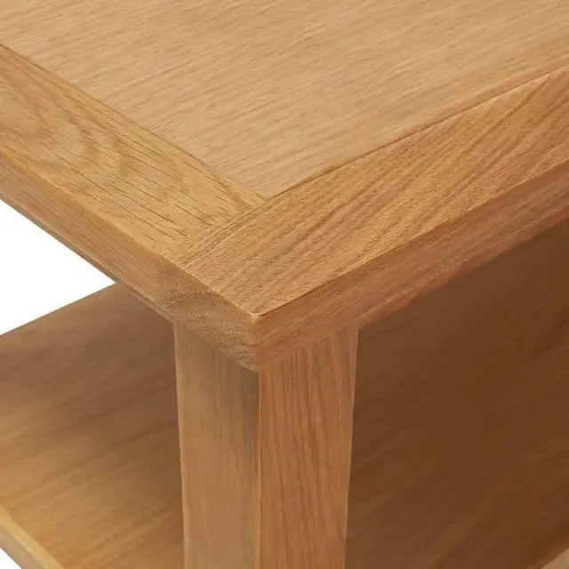 Alt view image 12 of 17 - vidaXL Solid Oak Wood Coffee Table Couch Accent Living Room Side End Storage