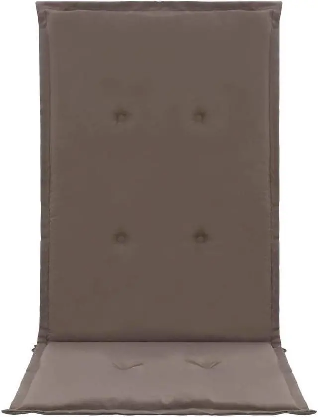 Alt view image 13 of 15 - vidaXL Chair Cushion 2 Pcs Outdoor Garden High Back Chair Cushion Taupe Fabric