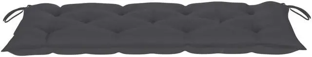 Alt view image 10 of 15 - vidaXL Bench Cushion Water Repellent Seat Cushion Anthracite Oxford Fabric