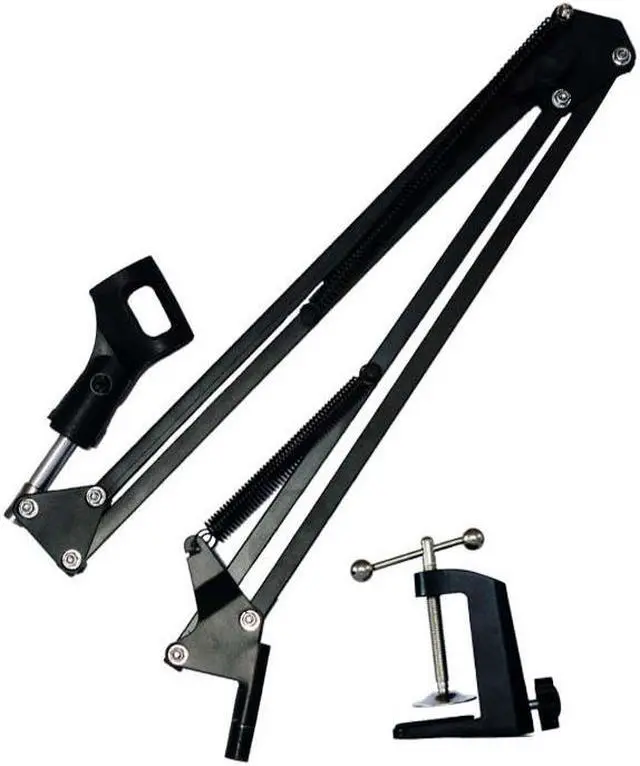 Alt view image 5 of 6 - Professional Adjustable Desktop Microphone Boom Arm Suspension Mic Scissor Arm Stand Holder
