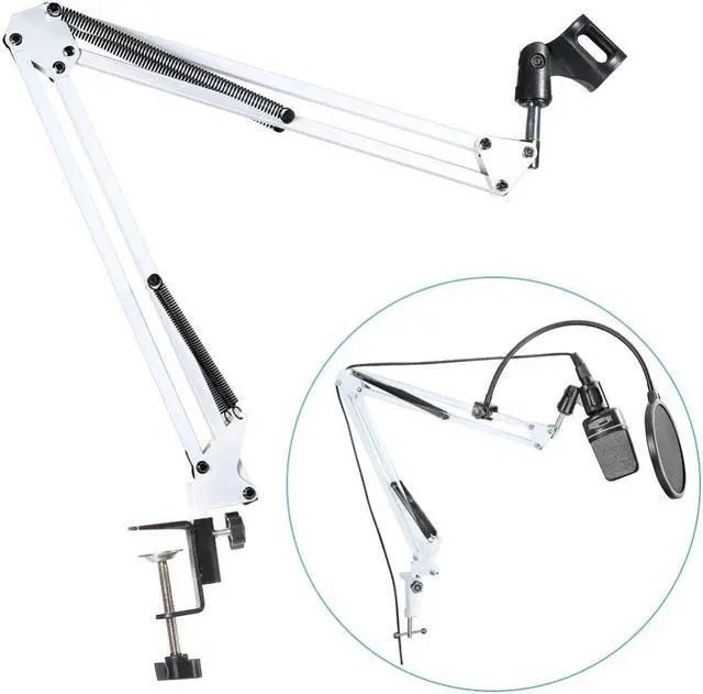 Main image of Professional Adjustable Desktop Microphone Boom Arm Suspension Mic Scissor Arm Stand Holder