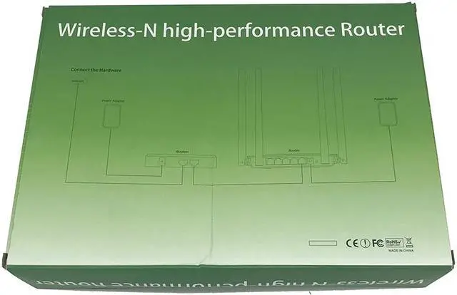 Alt view image 7 of 7 - 300Mbps Wireless-N Router with 4x10/100Mbps LAN PORTS and 1x10/100Mbps WAN PORT