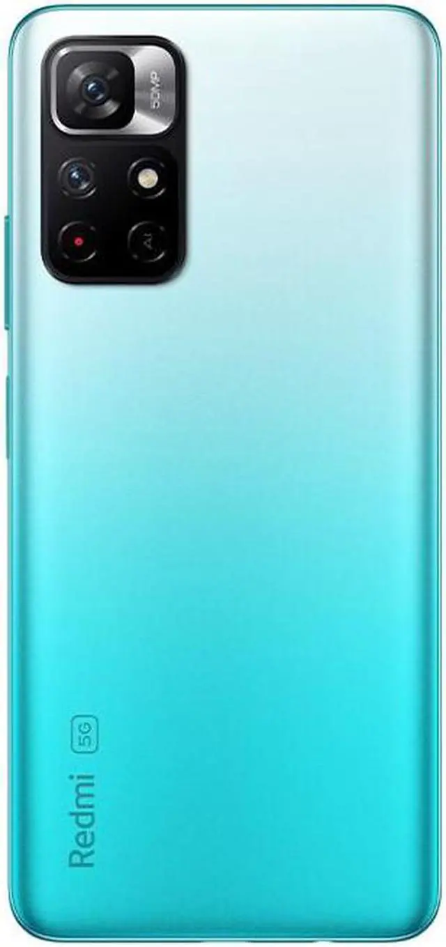 Alt view image 3 of 6 - Xiaomi Redmi Note 11 6.6-inch 2400x1080P LCD Display 5G Smartphone 4GB 128GB 5000mAh Battery Android 11-Green