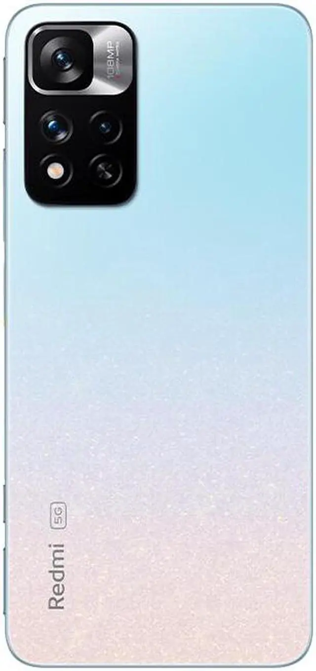 Alt view image 3 of 7 - Xiaomi Redmi Note 11 Pro 6.67-inch 2400x1080P AMOLED Display 5G Smartphone 8GB 128GB 5160mAh Battery Android 11- Blue