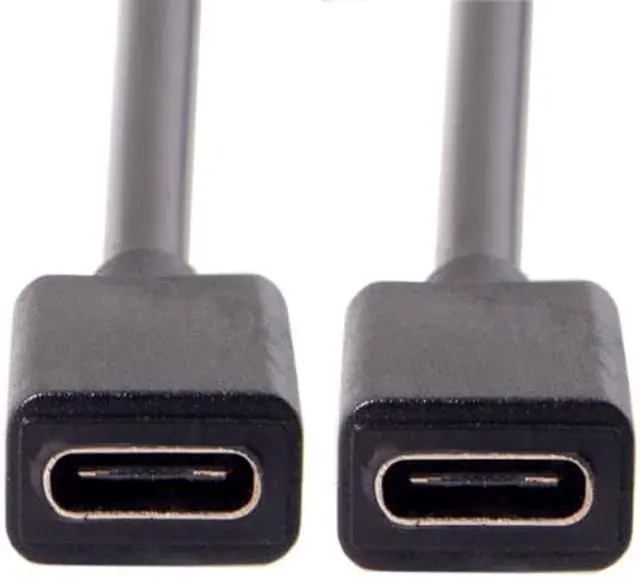 Alt view image 2 of 7 - CY Type-C to Dual Ports USB-C Female Hub Cable For Laptop PC & Mouse & Flash Disk UC-127