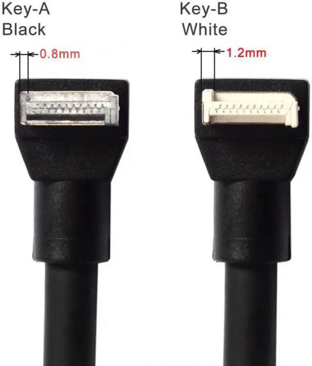 Alt view image 5 of 7 - Chenyang USB 3.1 Front Panel Socket Key-B Type-E to USB 3.0 20Pin Header Male Extension Adapter for Motherboard