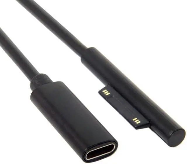 Alt view image 5 of 7 - CY Type-C USB-C Female to Surface Pro3-6 Book Pro Cable UC-109-SURFA3