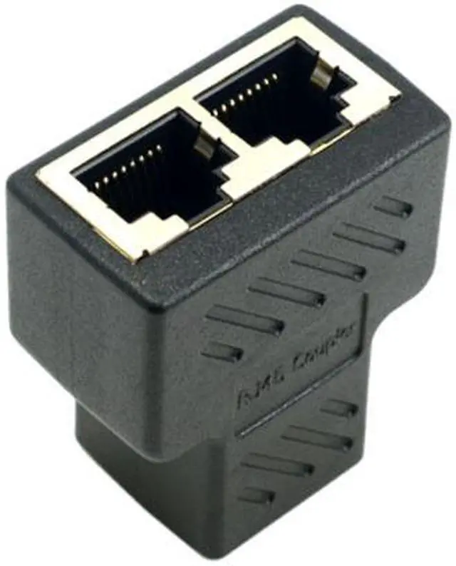 Alt view image 2 of 5 - FVH STP UTP Cat6 RJ45 8P8C Plug To Dual RJ45 Splitter Network Ethernet Patch Cord Adapter UT-004